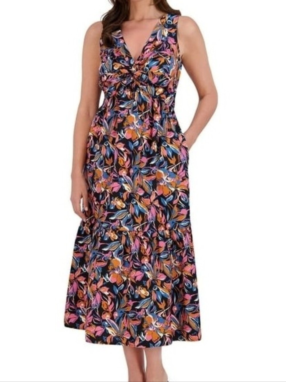 French Connection Women's Twist Front Dress - Multicolor
